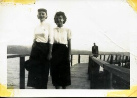 photo of Genes girlfriend and another gal