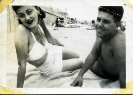Genes girlfriend on beach