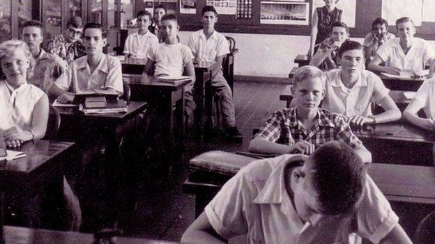 Cristobal High School Students in classroom