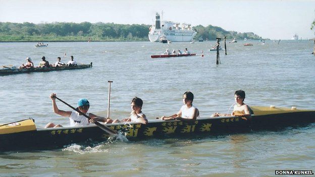 Canal Zone Cayuga boat Race